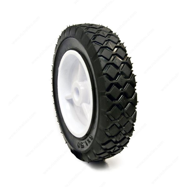 Richelieu 8 x 175 in Plastic Offset Wheel Black  White F42034